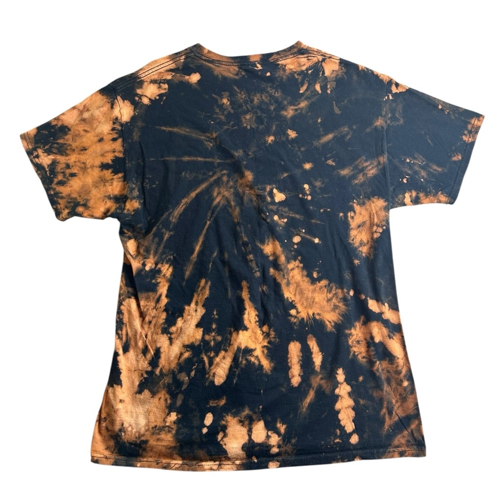 Legends Never Die Skull Graphic Bleach‎ Tie Dye T-Shirt Men’s Large Streetwear - Picture 2 of 8